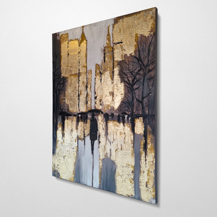 Wallity Pintura al óleo decorativa Multicolor 70 x 100 cm Wallity Pintura al óleo decorativa Multicolor 70 x 100 cm